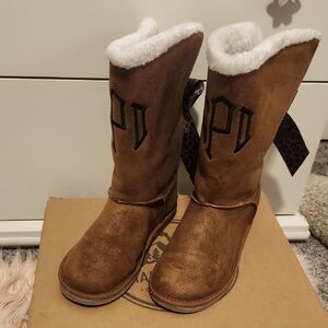 MarleyLilly Monogrammed (JPD) Leopard Print Boots
